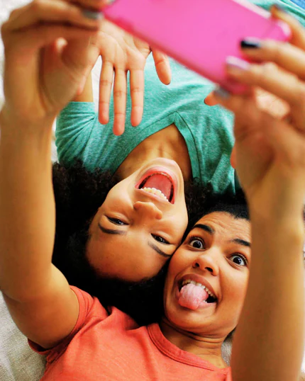 Girls selfie